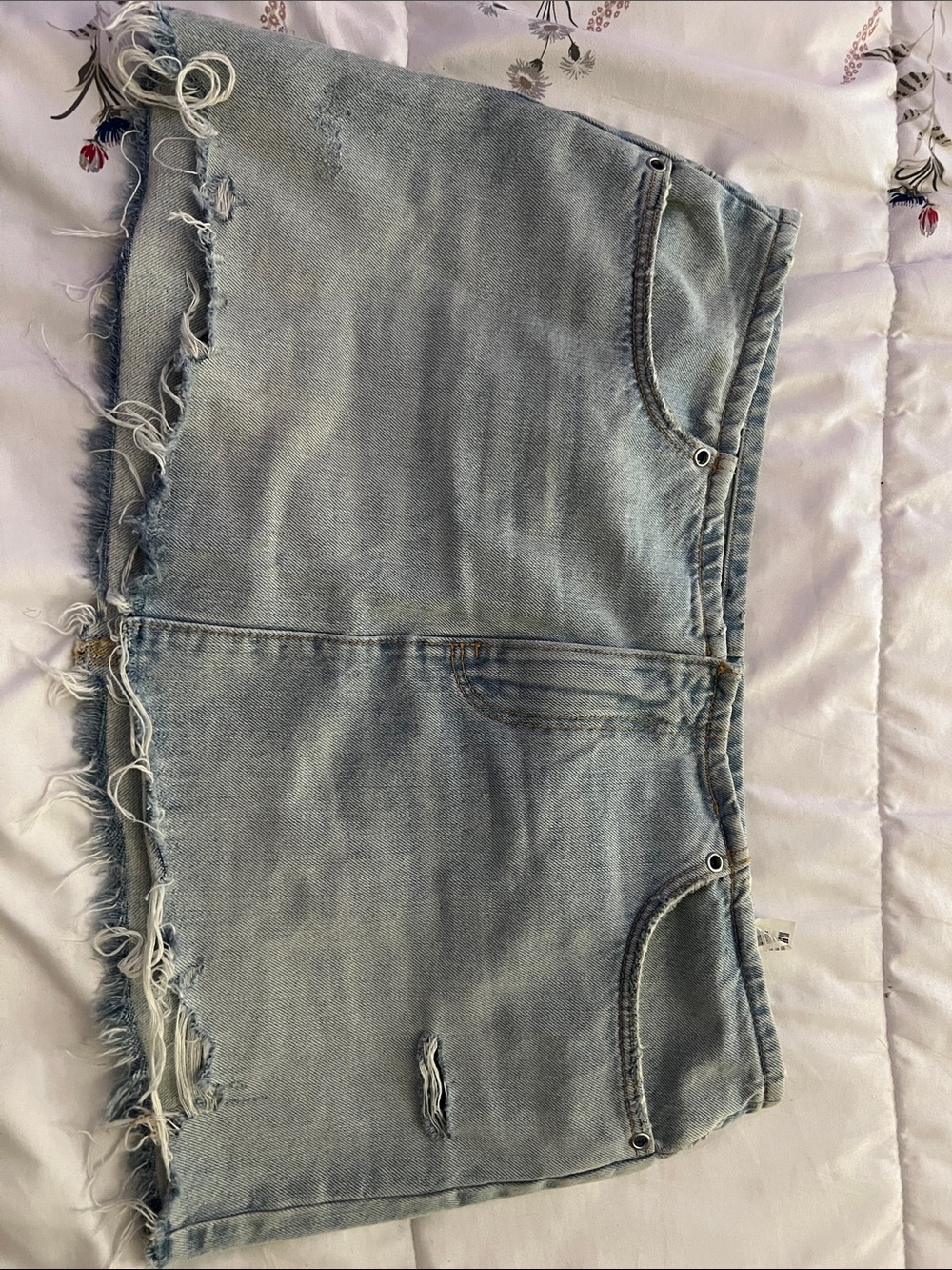 Zara denim mini skirt